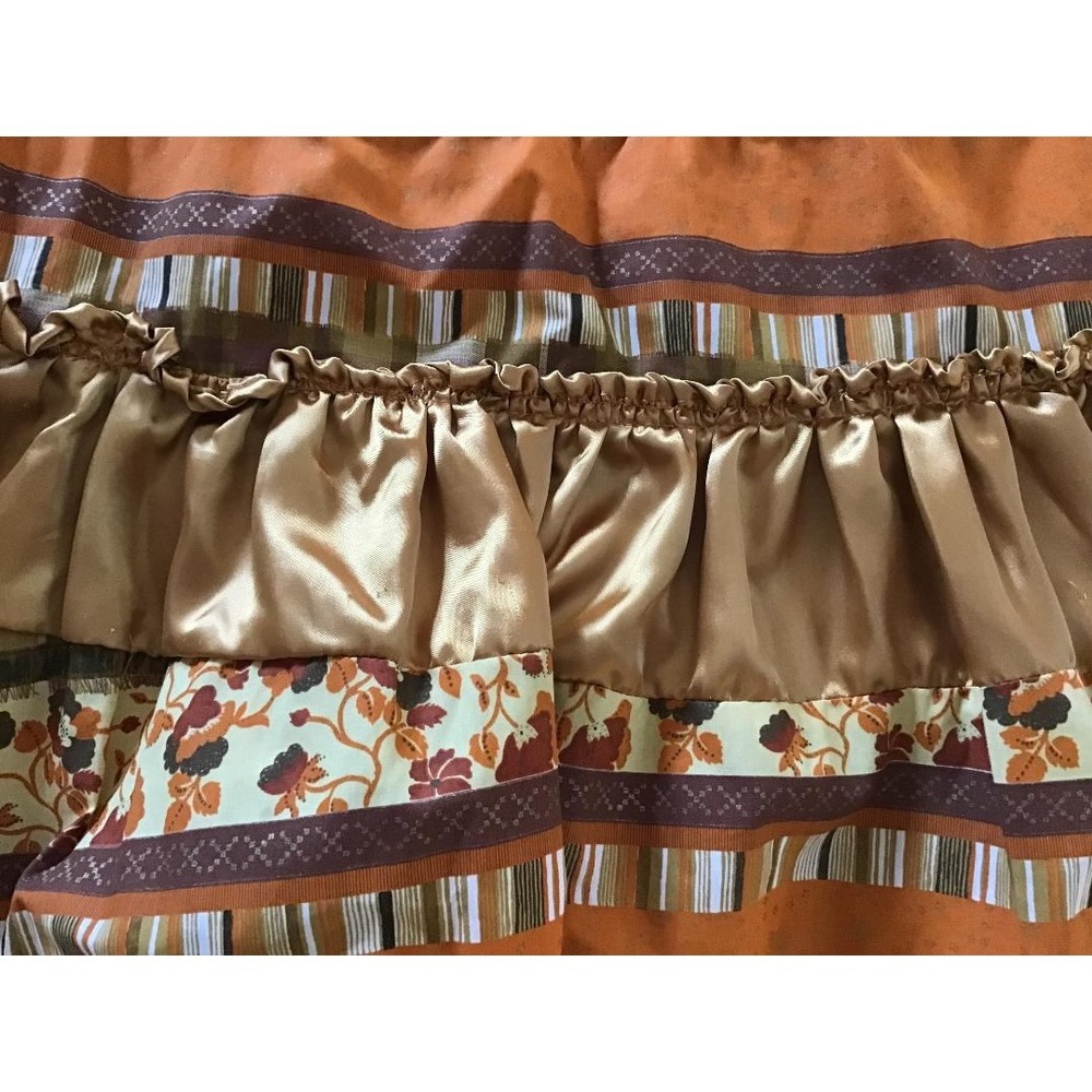 Levis Y2K Upcycled Denim Boho Tiered Ruffle Skirt Sz 9 Festival Western Cottage - Picture 14 of 15